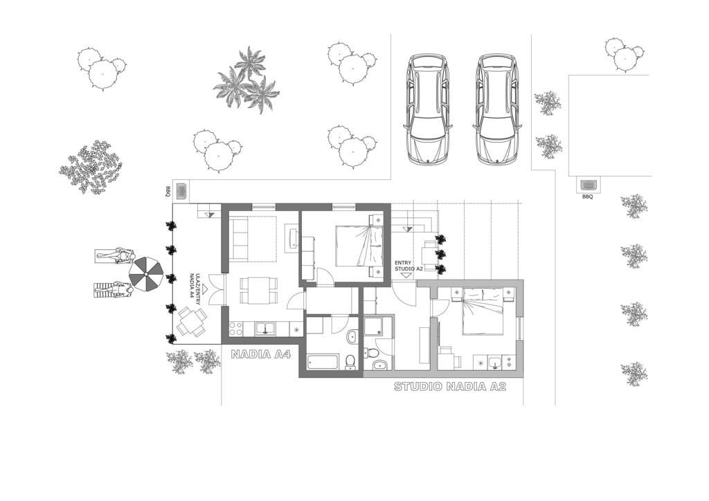 Studio And Apartment Nadia With Garden Poreč Kamer foto